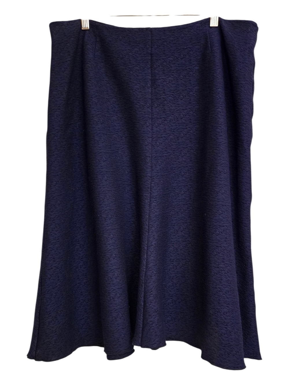 cAbi Tulip Navy Textured Women's A-line Skirt, dark patriot blue shade Size: 14